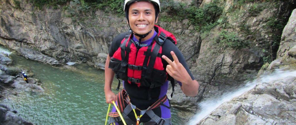 Luqman rappling in Mexico on exchange.