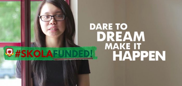 She's a Dreamer In Action, and she's looking to pay it forward -Skolafunded